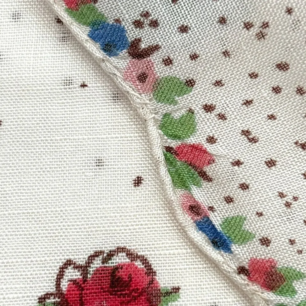 Vintage Heirloom Linen Bridesmaid Handkerchief Wedding Cottage Feminine Dainty